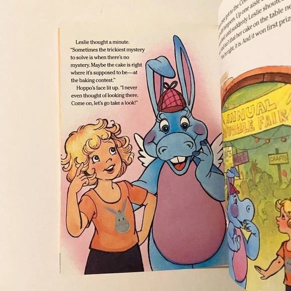 Vintage  1984 Wuzzles Hoppopotamus Plays Detective Habro Book - Picture 11 of 15